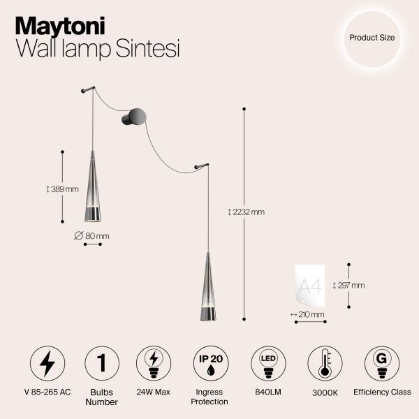MaytoniP090WL-L24CH3K